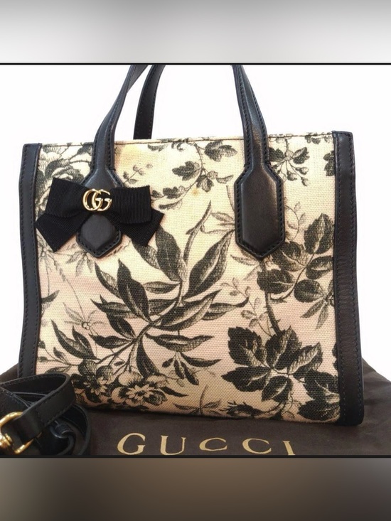 Gucci Handbags - Gucci Japan Exclusive GG Ribbon Herbarium 2-Way Bag Rare 2016 Alessandro Michele